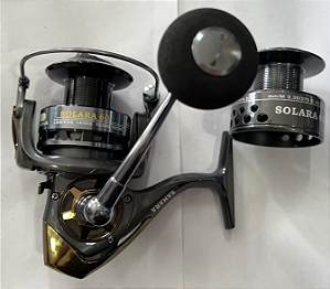 Molinete De Pesca Sahara Solara 9BB + 1 Rolamentos Carretel Alumínio 40 60 80