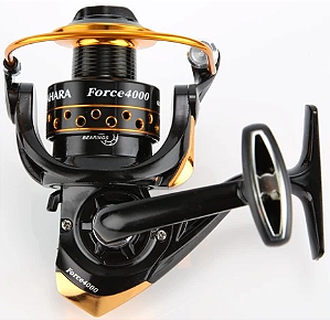 Molinete De Pesca Sahara Force 5 rolamentos Carretel Alumínio Revestido Tamanhos disponíveis 3000, 4000, 5000, 6000 e 7