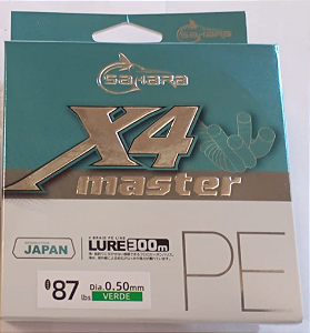 Linha Pesca Multifilamento 4X MASTER 300 mts 4 Fios Tecnologia Japonesa 0.16 0.20 0.25 0.30 0.35 0.40 0.45 0.50 e 0.60 mm