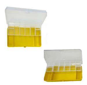 Estojo/Caixa De Pesca Modelo XC-005 Sahara Flutuante Com Até 16 Divisórias Dimensões 20 cm x 9,5 cm x 3,5 cm