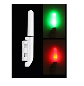 Bastão para pesca Noturna LED Lâmpada Luz luminosa Verde AR Muda de Cor para Vermelho quando o Peixe Fisga