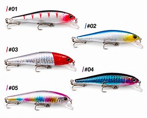 Isca Artificial Sahara HB-183 Meia Água 8 cm 10 g Várias Cores
