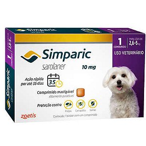Simparic 10 Mg 2,6 A 5 Kg 1 Comp- Carrapaticida