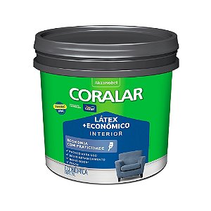 Tinta Coralar Látex + Econômica Baixo Odor Branco Fosco