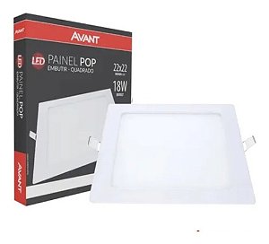 Plafon Led Luminaria Embutir Painel Teto 18w Avant Bivolt 110v/220v