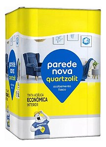 Tinta Acrílica Antimofo Econômica Fosco Quartzolit 18l Cor Marfim