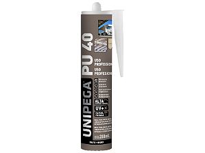 Selante PU 40 280ml Cinza, Branco ou Preto 400g Unipega
