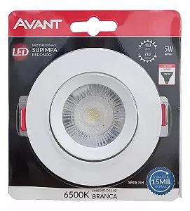 Luminária Spot De Led Redondo Embutir 5w 6500k Bivolt Avant