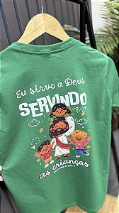 Camisa Ministério Infantil - Verde 100% Algodão