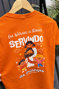Camisa Ministério Infantil - Laranja 100% Algodão