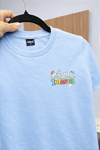 Camisa Ministério Infantil - Azul bebê 100% Algodão