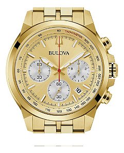 Relógio Bulova Gold 97b217 Novo Com Box E Certificado Bulova