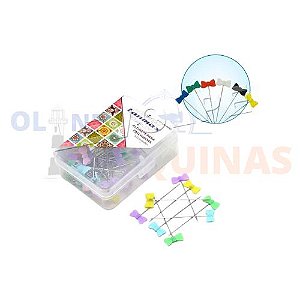 Alfinete Cabeça Lacinho Lanmax - 50 unidades