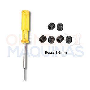 Chave Allen Amarela Para Maquina De Costura 1.6mm