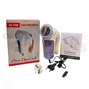 Removedor Papa Bolinha e Pelo de Roupa Elétrico Sun Special Bivolt + Lâmina Reserva