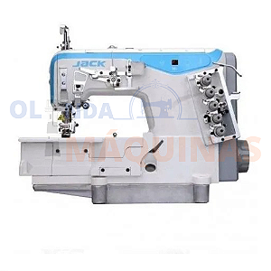 JK - 5KW4 Máquina de Costura Galoneira Direct Drive W4 Jack
