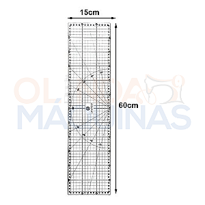 Régua 15x60 Para Patchwork - Lanmax