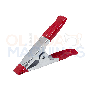 Prendedor de Metal Vermelho para Tecido - 10cm - Lanmax