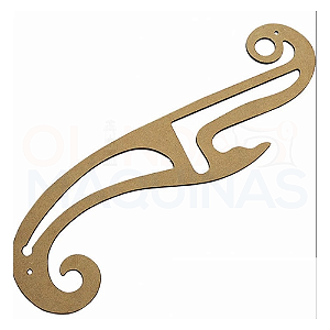Régua Curva Francesa 1199 Mdf - Lanmax