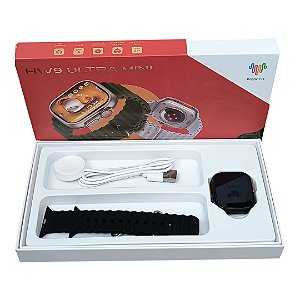 Relógio Smartwatch Hw9 Ultra Max Mini Serie 9 Amoled Nfc Cor da caixa Preto Cor da pulseira Preto