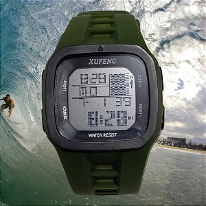 Relógio Digital Pallyjane Prova D'água Esportivo  Surf  Verde