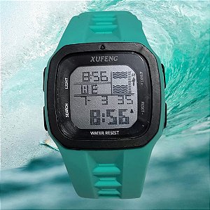 Relógio Digital Pallyjane Prova D'água Esportivo  Surf verde claro