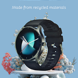 Smartwatch Zw02 Redondo Prova D'agua Para IOS Android Preto