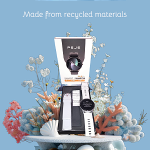 Smartwatch Zw02 Redondo Prova D'agua Para IOS Android Prata