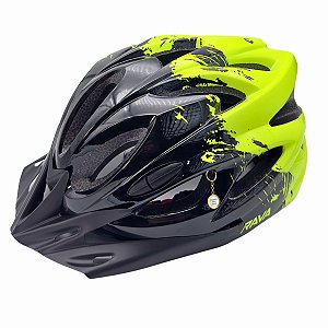 CAPACETE RAVA SPACE PRETO E VERDE