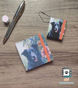 Kit Chaveiro tipo post-it e Bloco tipo post-it (notas adesivas)