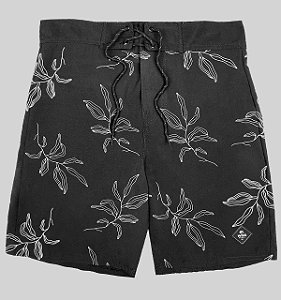 Bermuda Praia Surf Masculina Elastano Leaves WSS Brasil Diamond