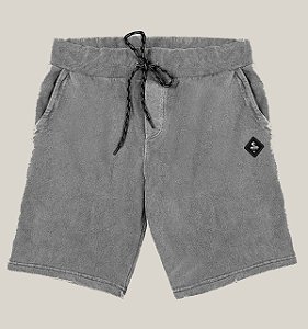 Bermuda Moletom Masculina Cinza Estonada WSS Brasil Diamond
