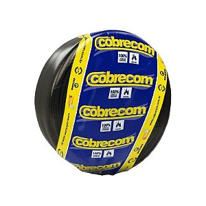 Cabo Flexível 4mm 750V Rolo Com 100 Metros Cobrecom - PRETO