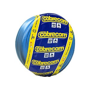 Cabo Flexível 4mm 750V Rolo Com 100 Metros Cobrecom - AZUL