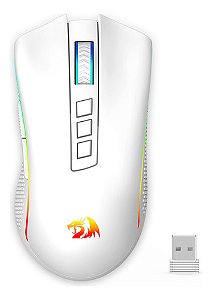 Mouse Gamer Redragon Cobra Pro M711W 16000 Dpi Sem Fio Branco