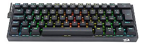 Teclado Redragon Gamer Mecânico Fizz Pro Rgb