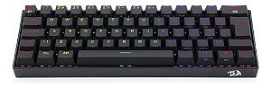 Teclado Mecânico Gamer Draconic Pro Rgb Preto Switch Marrom