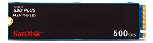 Ssd Sandisk Plus 500gb  M.2 Nvme 2280 Pcie Gen3