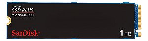 Ssd Sandisk Plus 1tb M.2 Nvme 2280 Pcie Gen3