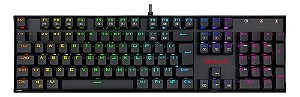 Teclado Gamer Redragon Mitra K551 Rgb - Switch Brown Qwerty Preto Português Brasil