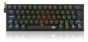 Teclado Mecanico Redragon Fizz K617-rgb Preto Portugues