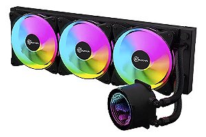 Water Cooler Kalkan Iota V2 360 Rgb 360mm Tdp 280w Preto