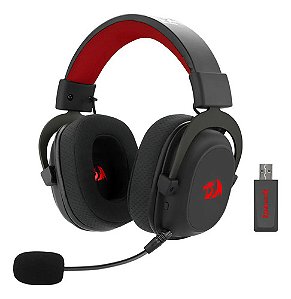 Headset Gamer Redragon Zeus Pro H510 RGB Sem Fio Bluetooth 7.1 Preto