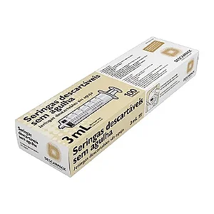 Seringa 3ml Sem Agulha Luer Lock Descarpack