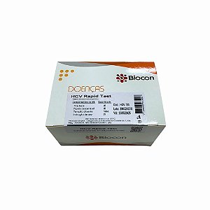 Teste HCV Rapid Test em Tiras 25un Biocon