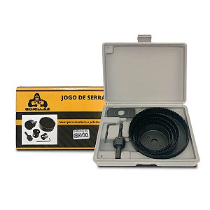 Jogo Serra Copo 8 Peças – Cortes Precisos em Gesso, Madeira e PVC