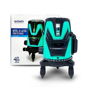 Nível Laser 360° Verde, Alcance de 40m e Alta Precisão