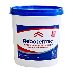 Rebotermic Impermeabilizante em Pó 1kg Branco para Pisos e Paredes
