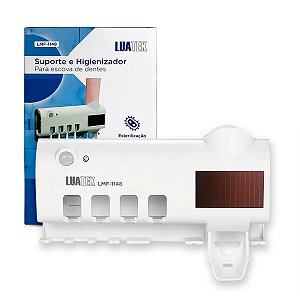 Suporte Dispenser Escova de Dente com esterilizador UV