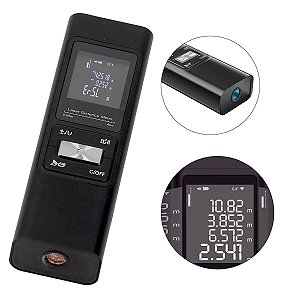 Trena Digital a Laser 80 Metros Recarregável com Nível e Calibração Automática